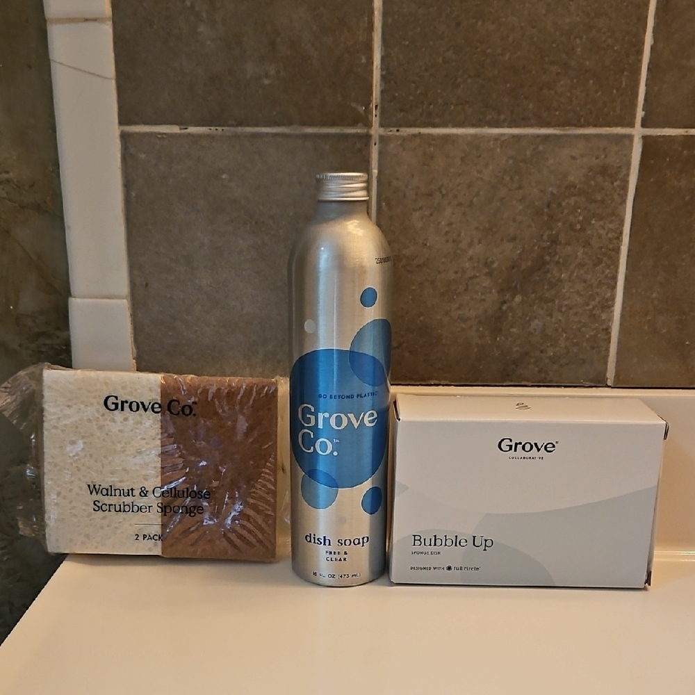 Grove Co. Dish Soap and Cleaning Set